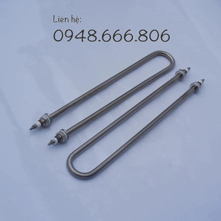 Điện trở nhiệt chữ U đơn dài 40cm, công suất 4KW, 6KW, điện áp 220V/380V, thanh nhiệt đun nước, sấy khô, nồi hơi giá rẻ