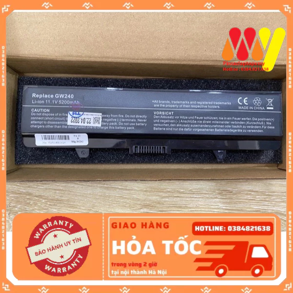 Pin laptop Dell Inspiron 1525 1526 1440 1545 451-10533 451-10534 C601H D608H GP952 GW240 HP297 M911G RN873 RU586 XR693