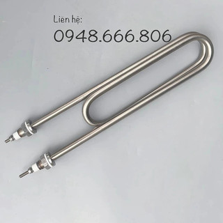 Điện trở thanh nhiệt U kép, dùng để đun nước cho tủ cơm, nấu nước. Điện áp 220V, chiều dài 33cm