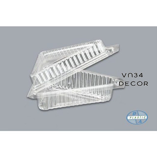 Lốc 100 hộp tam giác đựng bánh, hộp nhựa tam giác TA07