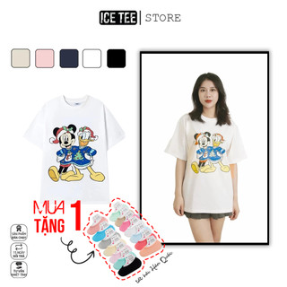 Áo thun ICETEE i04, Áo Phông, Áo Unisex, 100% Cotton, Tay Lỡ Form Oversize