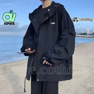 Áo khoác dù mero sup có nón chất dù mero cao cấp, áo dù jacket tag cao su thiết kế túi có nắp đậy unisex nam nữ iowa