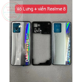 Vỏ lưng + viền Realme 8/ Realme 8 pro ,kèm kính camera,khay sim