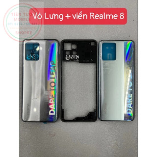 Vỏ lưng + viền Realme 8/ Realme 8 pro ,kèm kính camera,khay sim