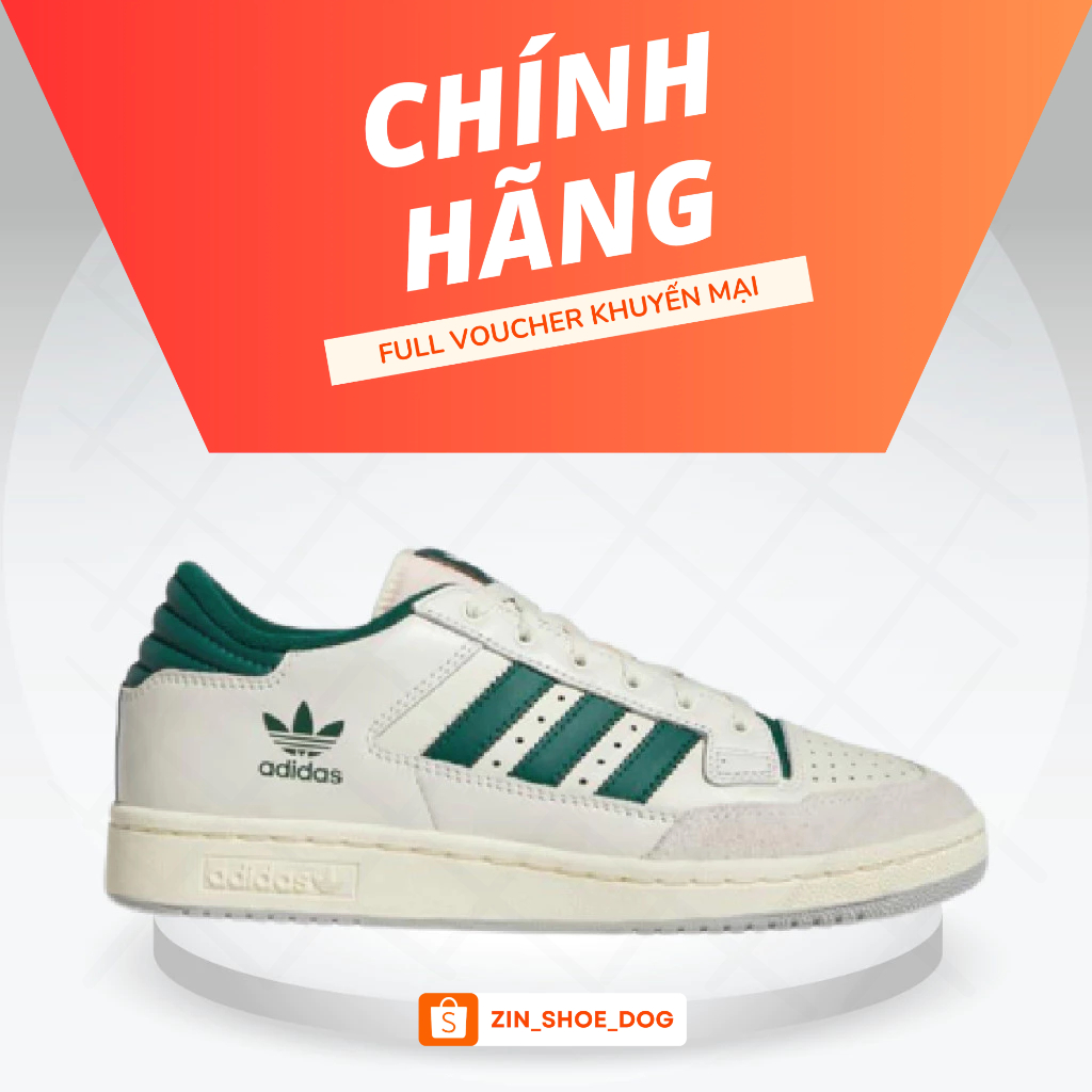 [ CHÍNH HÃNG ] Giày Adidas Centennial 85 Low 'Cloud White Green' GX2214, Nam và Nữ Zin Shoedog