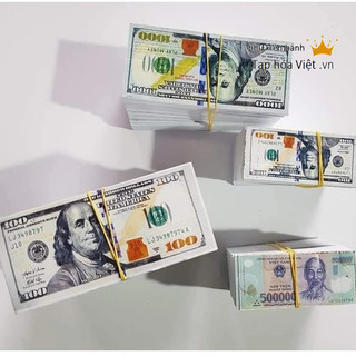Set 20 tờ tiền dollar trang trí bánh sinh nhật, tiền đô mini trang trí