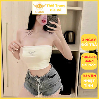  Áo Ống Nữ Freesize Cúp Ngực Form Ôm Tôn Dáng Sexy Cá Tính GOSS GA251 Áo Quây Nữ Dáng Ngắn Croptop Dạo Phố Hè 