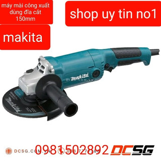 Máy mài góc 150mm dùng điện công xuất 1100w makita ga6020 - máy mài cắt cỡ lớn trục to 150mm
