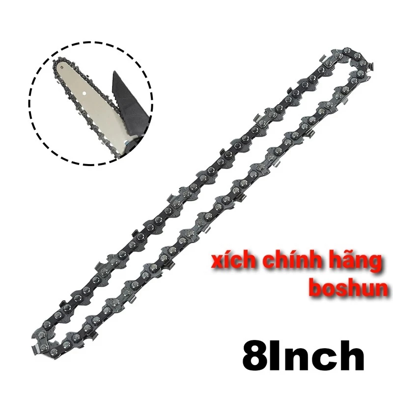 Xích máy cưa pin 8 inch boshun , sản phẩm chính hãng, xích cưa pin 8 inch, sợi xích máy cưa pin, lưỡ