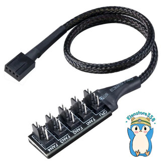 Dây cáp chia fan 1 ra 5 đầu 4pin .kienstore358