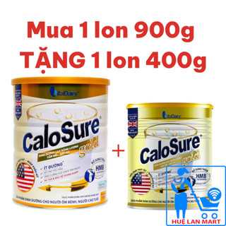 [Tặng 1 lon 400g] Sữa Bột Vitadairy CaloSure Gold Ít Đường Hộp 900g (Dinh dưỡng cao năng lượng, cân đối & đầy đủ)