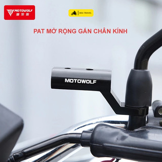 PAT mở rộng chân kính xe máy dùng lắp đèn trợ sáng, phụ kiện khác. Mã MDL3509