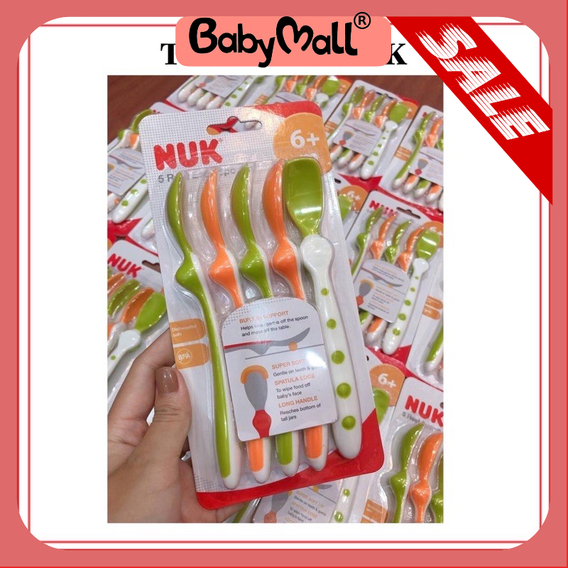 BỘ 5 THÌA MỀM DÀNH CHO BÉ NUK - NU78812
