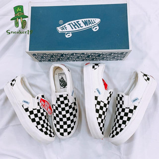 Giày Vans Caro, Giày sneaker Vans Classic Slip On Checkerboard Hàng Chuẩn Full Box