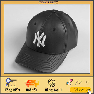 Mũ nón kết n.y chất liệu da cap cấp, logo thêu nổi, đuôi khoá kim loại