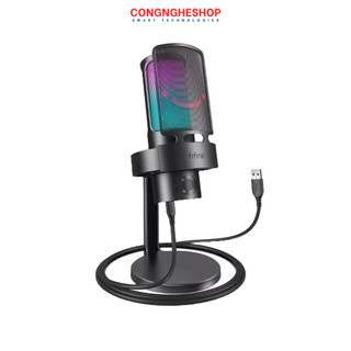 Fifine a8 - bộ micro usb condenser microphone thu âm tích hợp đèn rgb