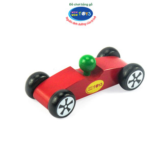 Đồ chơi gỗ Xe đua | Winwintoys 67282 | Phát triển vận động và phân biệt màu sắc