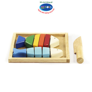Đồ chơi gỗ Bộ cắt 2 cá Winwintoys 63032, phát triển sự khéo léo và phân biệt màu sắc