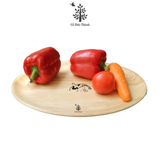 Đĩa khay gỗ Oval size trung 30cm | Gỗ Đức Thành 27131 | Đựng Đồ Ăn | Trang Trí | Chụp Hình | Decor