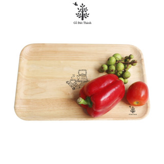 Đĩa khay gỗ hình chữ nhật Size lớn | Gỗ Đức Thành - 26141 | Đựng Đồ Ăn | Trang Trí | Chụp Hình