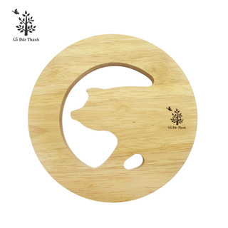 Đế lót nồi hình heo | Gỗ Đức Thành 09921 | Tiện dụng, chắc chắn, chịu nhiệt