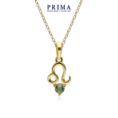 PRIMA Mặt dây chuyền Vàng 9K đính đá Peridot - Cung Sư Tử - BST Zodiac - 135P1999