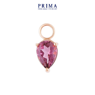 PRIMA Charm Bông Tai  9K - Đá Pink Tourmaline (1 Chiếc) - BST HUGGIE - 154D0007-01