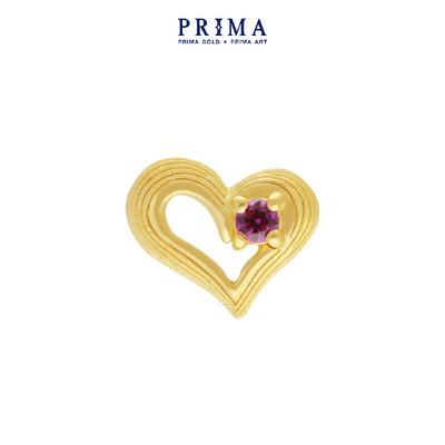 PRIMA Bông Tai  24K - BST Mono Chic - Trái Tim dễ thương (1 chiếc) - 165E0859