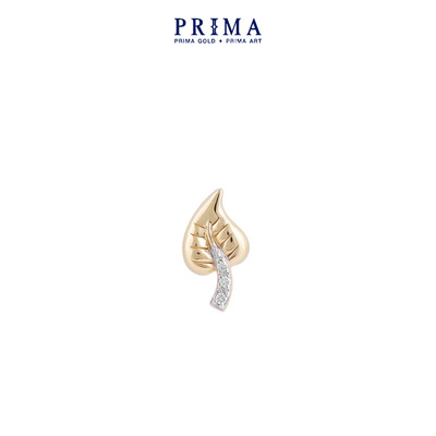 PRIMA Bông Tai Kim Cương -  9K - Chiếc Lá (1 chiếc) - BST Monochic - 991E1563