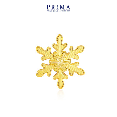 PRIMA Bông Tai Vàng 24K - Bông Tuyết - BST Mono Chic - 111E4089 (Chuôi+ Chốt 18k) - ( 1 chiếc)