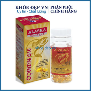 Viên dầu cá Alaska Omega 369 bổ não, sáng mắt, tốt cho tim mạch Chai vàng - Hộp 100 viên