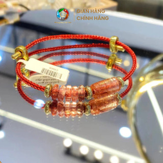 Vòng dây cáp lu thống ngũ điếu đá thạch anh catie gems, vòng phong thủy, mang năm lượng tích cực, may mắn
