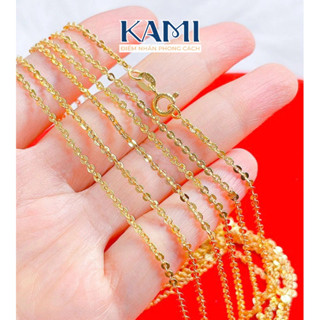 Dây chuyền xích công mạ vàng khắc ký hiệu Kami trang sức sỉ