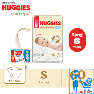 [CHÍNH HÃNG] Bỉm - Tã Dán Huggies Dry Size S54 + 6  (Cho bé 4-8kg)