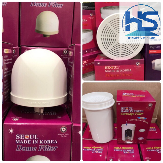 {Mẫu mới} Combo 3 quả lọc (như hình) bình lọc nước Hàn Quốc (hàng chính hãng Hàn Quốc, ko bán hàng VN gia công)