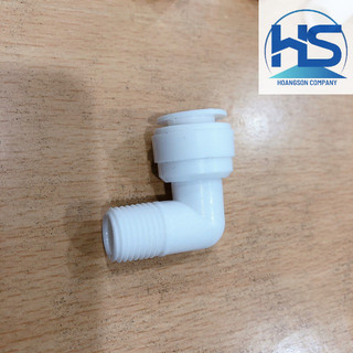Cút nối nhanh ra dây phi 10mm - Cút đầu vào máy lọc nước RO ra dây phi 10mm