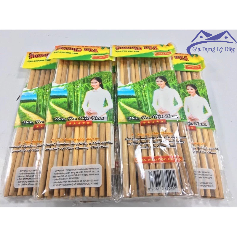 Đũa tre sạch Văn Chương vỉ 10 đôi