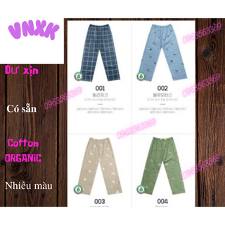 Quần Pyjama thô lụa Hàn Organic nhiều mẫu