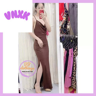 Đầm thun 2 dây E.L.H studio xuát xịn