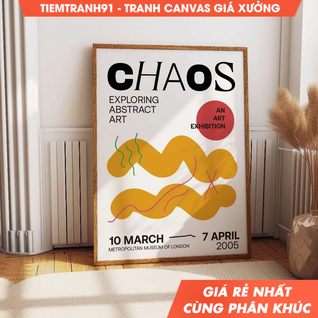 Tranh treo tường, Colorful Abstract Art for Modern Wall Decor - Chaos Exploring Abstract Art - 2005 
