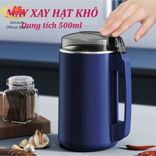 Máy xay hạt mini đa năng công suất 300w, Máy nghiền hạt khô cầm tay, Máy Xay hạt khô ngũ cốc các loại cực nhanh
