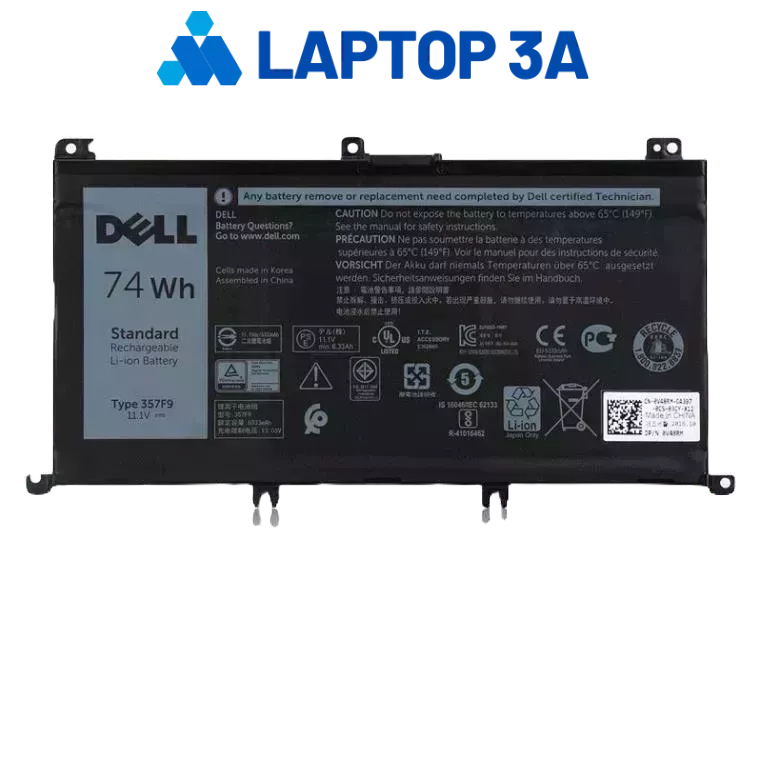 Pin Laptop Dell Inspiron 15 7000 7557 7567 7559 7556 5577 357F9 74Wh ZIN