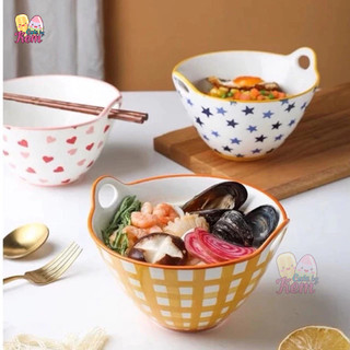Tô sứ cỡ lớn, tô sứ đựng salad phong cách Nhật Bản