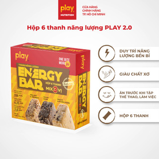 Hộp 6 thanh năng lượng PLAY 2.0 – Thanh ngũ cốc dinh dưỡng PLAY Energy Bar