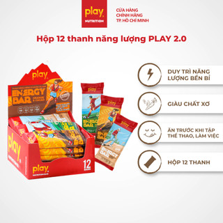 Hộp 12 thanh năng lượng PLAY 2.0 – Thanh ngũ cốc dinh dưỡng PLAY Energy Bar