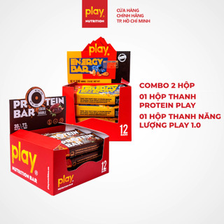 [Combo hồi phục] 1 hộp thanh năng lượng PLAY và 1 hộp thanh protein PLAY