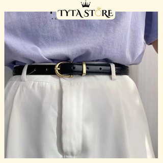 Thắt lưng da TyTa cho nữ đơn giản Retro có khoá thời trang phong cách Hàn Quốc