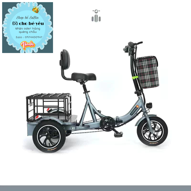 Xe đạp 3 bánh trợ lực điện oder