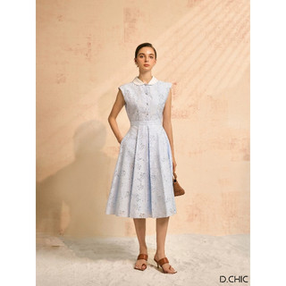 D.chic váy xòe xếp ly vai chờm cổ bẻ ms; 2813575