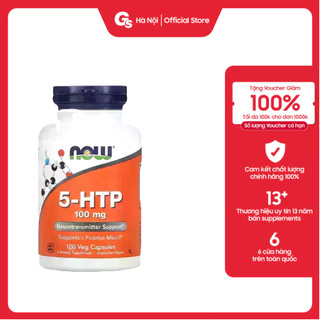 Viên uống now 5-htp 100 mg nhập khẩu mỹ - gymstore